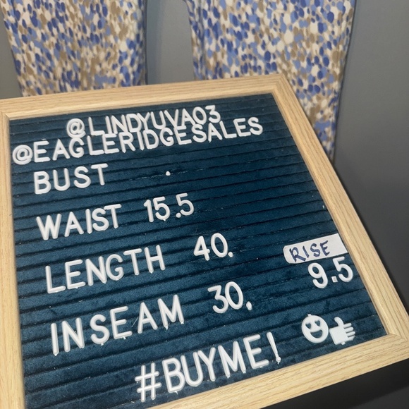 EUC J. McLaughlin Lexi Watercolor Dot Print Jeans Size 10 - Picture 6 of 6